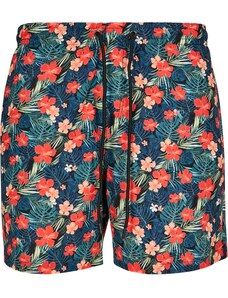 Pánske plavky // Urban Classics Pattern Swim Shorts blk/tropical