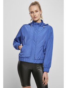Dámska bunda // Urban classics Ladies Oversized Shiny Crinkle Nylon Jacket sporty blue
