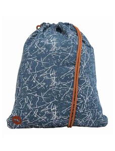 gymsack MI-PAC - Kit Bag Denim Squiggle Mid Blue White (005) veľkosť: OS