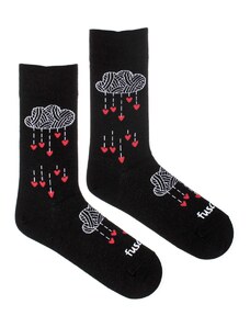 Fusakle Ponožky Láska v oblakoch čierna
