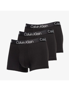 Boxerky Calvin Klein Structure Cotton Trunk 3-Pack Black