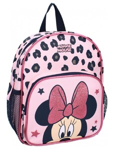 Vadobag Detský batôžtek s predným vreckom Minnie Mouse - Disney s trblietavou mašľou
