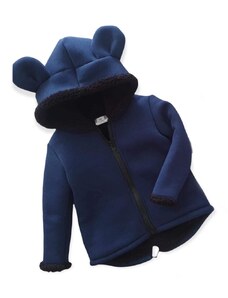 ZuMa Style Chlapčenská bunda modrá s barančekom - 80, Modrá