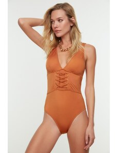 Trendyol Collection Plavky - Oranžová - Bez vzoru