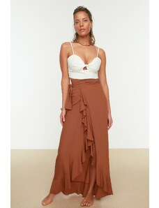 Trendyol Collection Plážová sukňa so škoricovým zotrvačníkom
