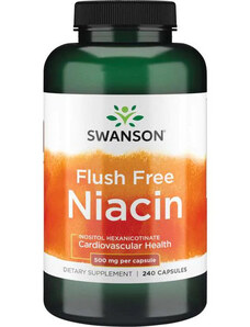 Swanson Flush Free Niacin 240 ks, kapsule, 500 mg