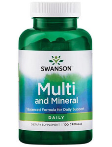 Swanson Multi and Mineral 100 ks, kapsule