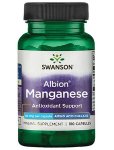 Swanson Albion Chelated Manganese 180 ks, kapsule, 10 mg