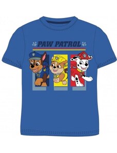 SpinMaster Chlapčenské bavlnené tričko s krátkym rukávom Tlapková patrola - modré