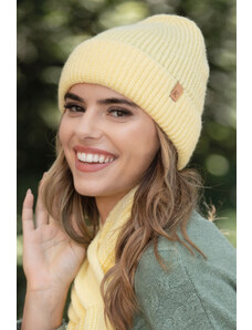 Kamea Žltá dámska čiapka na zimu Chloe, Farba žltá