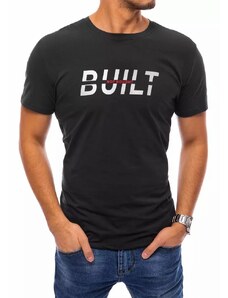 Buďchlap Čierne tričko s nápisom Built