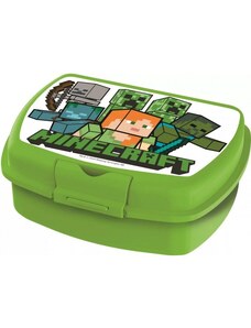 Star Detský box / krabička na desiatu Minecraft - Creeper / 16 x 12 x 5 cm