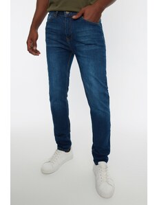 Trendyol Collection Úzke džínsové nohavice z indigovej strečovej tkaniny