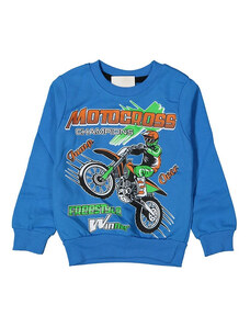 Minikids Chlapčenská mikina zateplená modrá - Motocross, veľ. 86