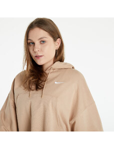 Dámska mikina Nike NSW Women's Oversized Jersey Pullover Hoodie Hemp/ White
