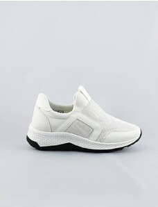 COLIRES Biele dámske topánky slip-on (C1003)