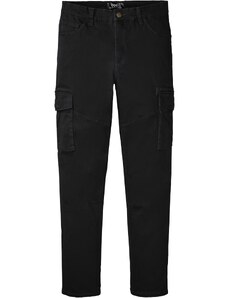 bonprix Strečové kapsáčové nohavice Slim Fit, rovné, farba čierna