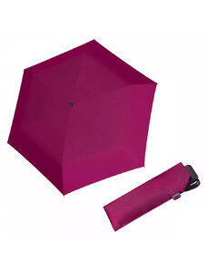 Doppler Mini Slim Carbonsteel 27 - dámsky plochý skladací dáždnik ružová
