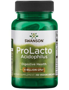 Swanson ProLacto Acidophilus 60 ks, vegetariánska kapsula, 4 Billion CFU+
