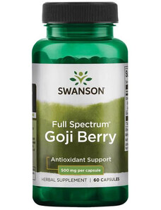 Swanson Goji Berry 60 ks, kapsule, 500 mg