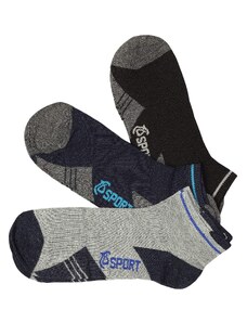 Pesail Nízke ponožky pre mužov bavlnené PM5012 3 páry