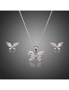 Francesca Petrucci Souprava náhrdelníku a náušnic Swarovski Elements Maria - motýlek