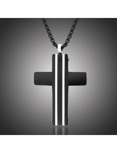 Manoki Pánský náhrdelník Pablo chirurgická ocel - kříž