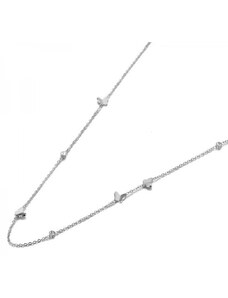 Victoria Filippi Stainless Steel Ocelový náhrdelník Edmondo - chirurgická ocel, motýl