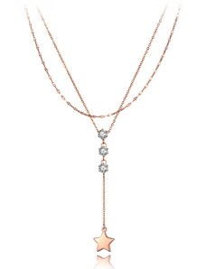 Victoria Filippi Stainless Steel Ocelový náhrdelník se zirkony Enriqua - chirurgická ocel, hvězda