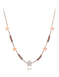 Victoria Filippi Stainless Steel Ocelový náhrdelník se zirkony Alaina - chirurgická ocel, hvězda