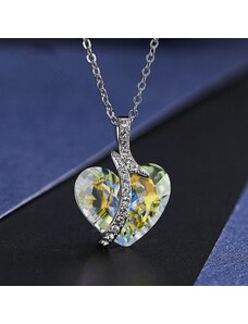Éternelle Exkluzivní náhrdelník Swarovski Elements Sophie - srdce