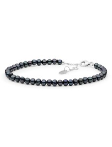 Gaura Pearls Perlový náramek Enrica - stříbro 925/1000, 4-4,5 mm říční perla
