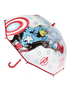 CERDÁ Detský dáždnik AVENGERS Captain America Transparent, 2400000548