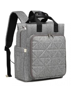 KONO Kompaktný batoh na kočík EM2105 šedý