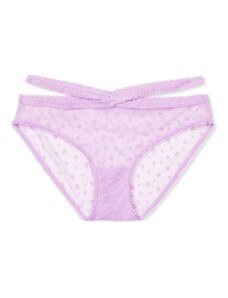 Victoria's Secret fialové čipkované dámske nohavičky Fialová