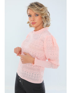 TZ Ružový dámsky sveter