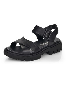 RIEKER Dámske sandále REMONTE D7950-00 čierna S4