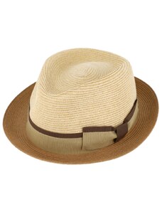 Fiebig - Headwear since 1903 Letný béžový dvojfarebný klobúk Trilby od Fiebig - Trilby Prayer