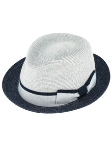 Fiebig - Headwear since 1903 Letný modrý dvojfarebný klobúk Trilby od Fiebig - Trilby Prayer