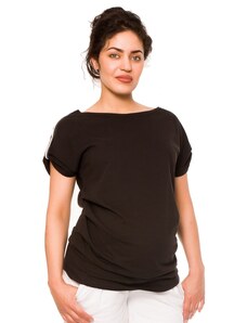 Be MaaMaa Tehotenské tričko Lia - čierne