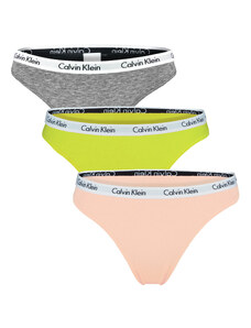 CALVIN KLEIN - tangá 3PACK Cotton stretch coral color - special limited edition