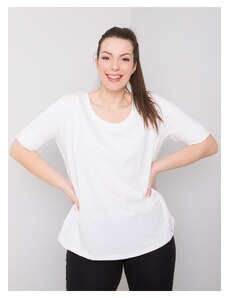 Zonno Biele bavlnené tričko over size