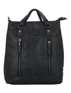Dámsky štýlový batoh kabelka čierny - Enrico Benetti Brisaus čierna