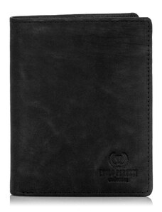 PAOLO PERUZZI Pánska kožená peňaženka RFID | čierna IN-01-BL