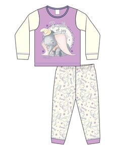 TDP Textiles Dievčenské bavlnené pyžamo DISNEY DUMBO Baby