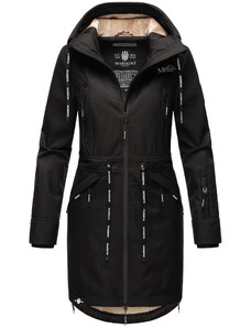 Dámska bunda s kapucňou Softshell Racquelle Marikoo - BLACK