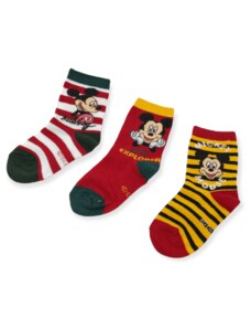 EUROSWAN Chlapčenské vysoké ponožky Explorer Mickey Mouse - 3 ks