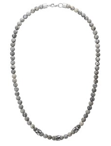 Manoki Pánský korálkový náhrdelník Henri - 6 mm Jaspis, etno styl