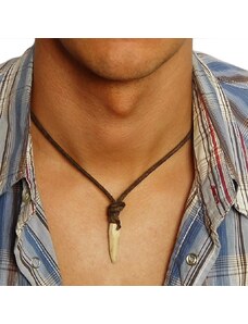 Daniel Dawson Pánský kožený náhrdelník Jayden - délka až 65 cm