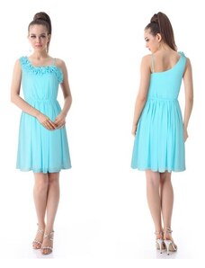 Ever Pretty svetlo modré asymetrické spoločenské šaty Erika